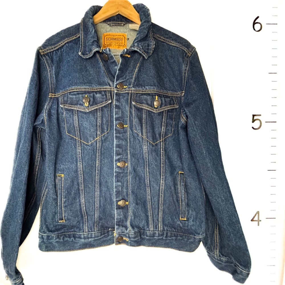 C.E. Schmidt Blue Jean Trucker Jacket Men's Large Western‎ Urban Cowboy